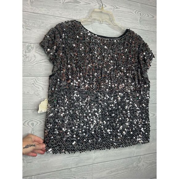 Altered state gray sequin top size small new with tag - Picture 5 of 7